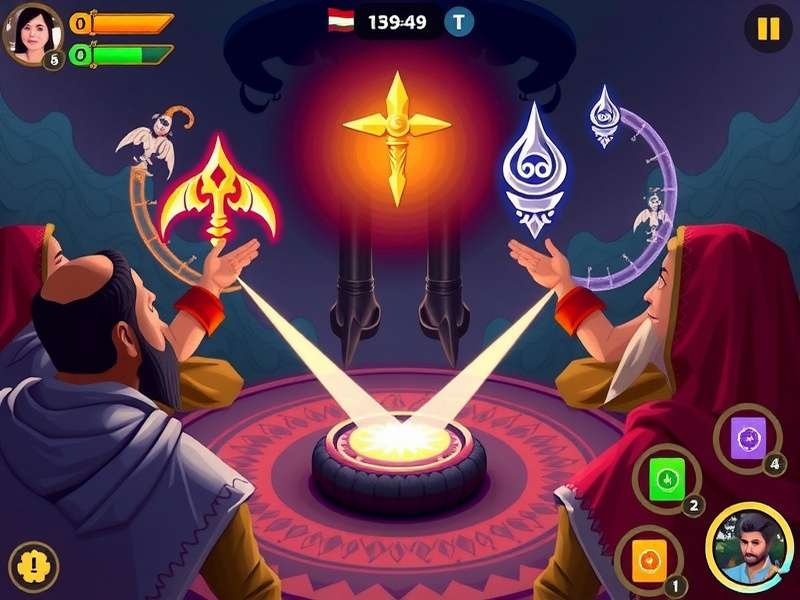 Indian players enjoying Divine Glory Toss Challenge